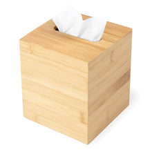 Load image into Gallery viewer, Square Bamboo Tissue Box Cover