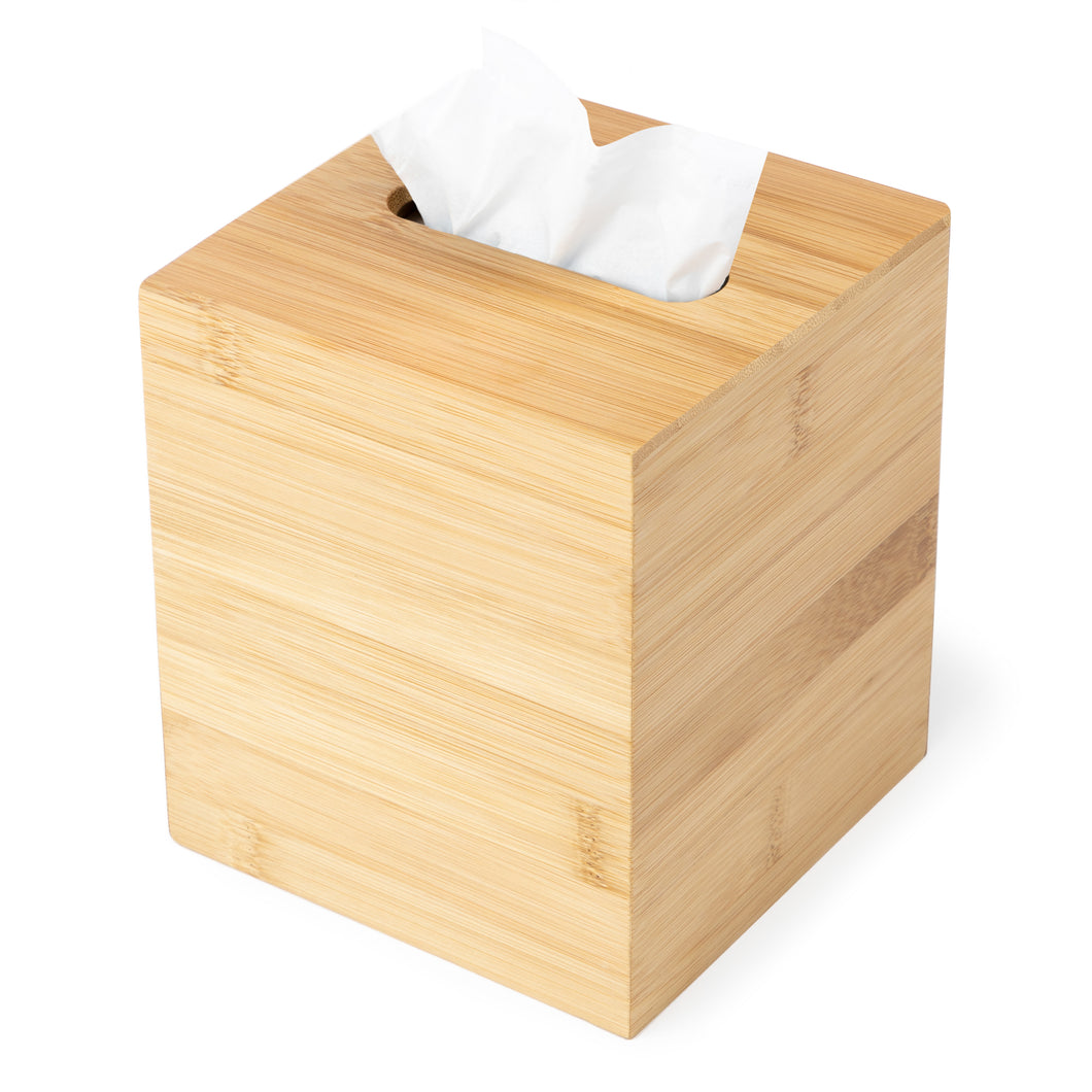 Square Bamboo Tissue Box Cover