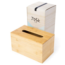 Load image into Gallery viewer, Rectangular-Tall Bamboo Tissue Box Cover