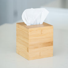 Load image into Gallery viewer, Square Bamboo Tissue Box Cover