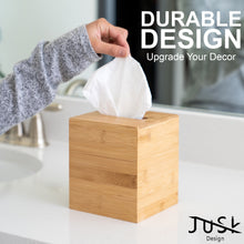 Load image into Gallery viewer, Rectangular-Short Bamboo Tissue Box Cover